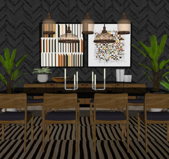 精品客厅设计家具模型 (66)